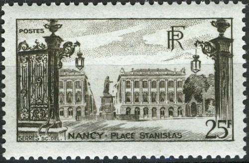 Potovn znmka Francie 1947 Stanislavovo nmst v Nancy Mi# 761