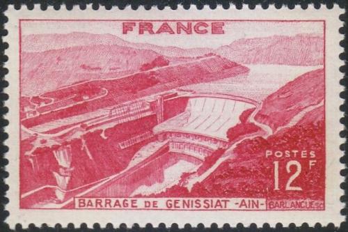 Potovn znmka Francie 1948 Pehradn ndr Gnissiat Mi# 830