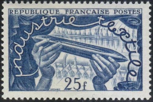 Potovn znmka Francie 1951 Mezinrodn textiln vstava Mi# 899