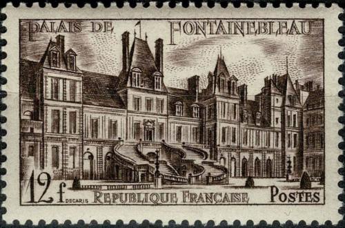 Potovn znmka Francie 1951 Zmek Fontainebleau Mi# 896
