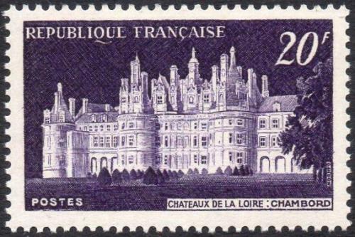 Potovn znmka Francie 1952 Zmek Chambord Mi# 941