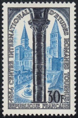 Potovn znmka Francie 1954 Kostel v Tournus Mi# 1012 Kat 5 - zvtit obrzek