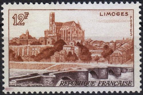 Potovn znmka Francie 1955 Limoges Mi# 1045