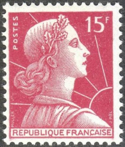 Potovn znmka Francie 1955 Marianne Mi# 1036  - zvtit obrzek