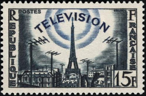 Potovn znmka Francie 1955 Televize Mi# 1047