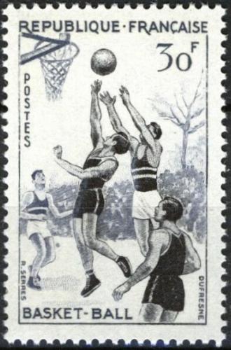 Potovn znmka Francie 1956 Basketbal Mi# 1100 - zvtit obrzek