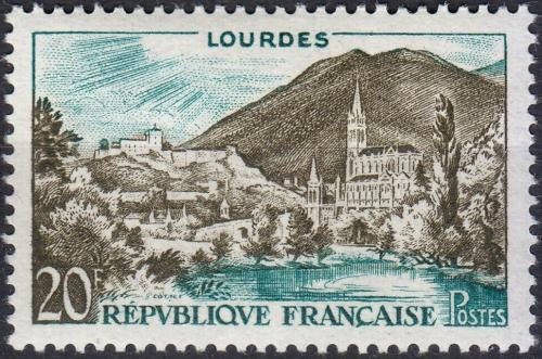 Potovn znmka Francie 1958 Lurdy Mi# 1186