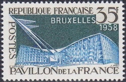 Potovn znmka Francie 1958 Svtov vstava v Bruselu Mi# 1192