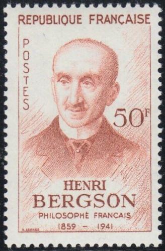 Potovn znmka Francie 1959 Henri Bergson, filozof Mi# 1267
