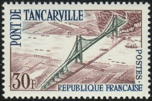 Potovn znmka Francie 1959 Most u Tancarville Mi# 1260