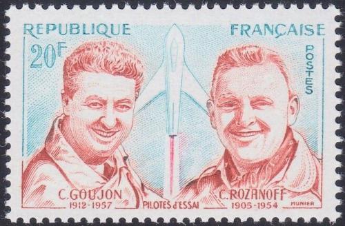 Potovn znmka Francie 1959 Piloti Mi# 1257 - zvtit obrzek
