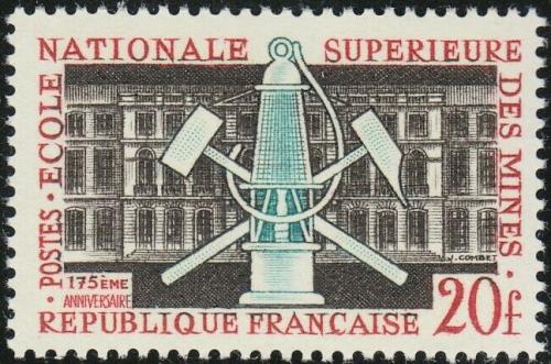 Potovn znmka Francie 1959 V hornick Mi# 1241