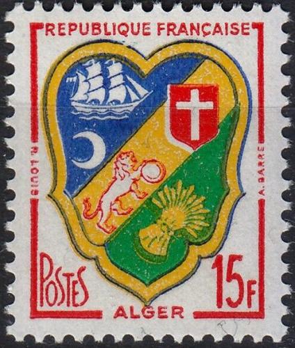 Poštovní známka Francie 1959 Znak Algier Mi# 1239