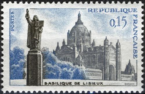 Potovn znmka Francie 1960 Bazilika v Lisieux Mi# 1320