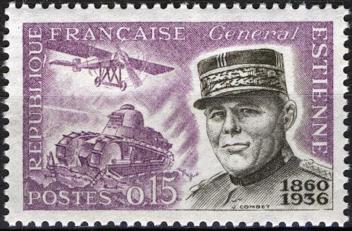 Potovn znmka Francie 1960 Generl Jean-Baptiste-Eugène Estienne Mi# 1323