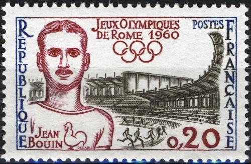 Potovn znmka Francie 1960 Jean Bouin, atlet Mi# 1317 - zvtit obrzek