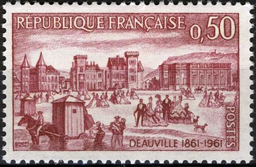 Potovn znmka Francie 1961 Deauville, 100. vro Mi# 1348