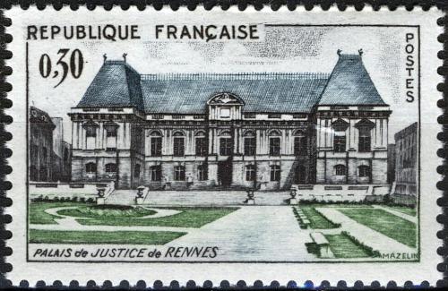 Potovn znmka Francie 1962 Justin palc v Rennes Mi# 1405 - zvtit obrzek