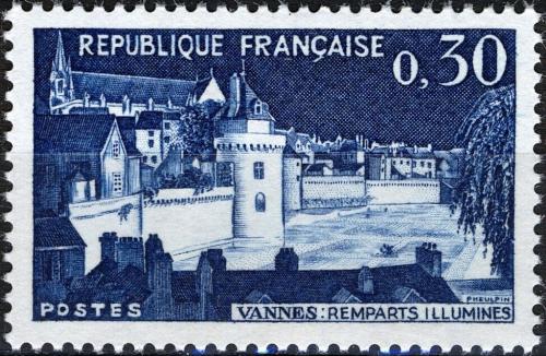 Potovn znmka Francie 1962 Vannes Mi# 1386