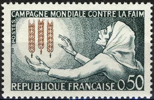 Potovn znmka Francie 1963 Boj proti hladu Mi# 1429 - zvtit obrzek