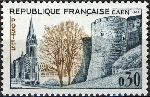Potovn znmka Francie 1963 Caen Mi# 1442