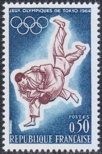 Potovn znmka Francie 1964 LOH Tokio, judo Mi# 1486