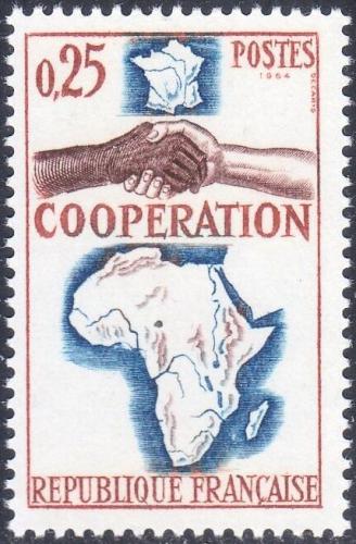 Potovn znmka Francie 1964 Spoluprce s Afrikou Mi# 1493 - zvtit obrzek