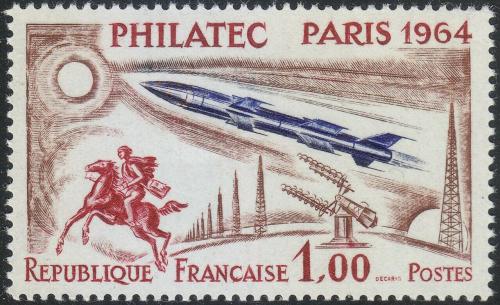 Potovn znmka Francie 1964 Vstava Philatec Mi# 1480 Kat 17