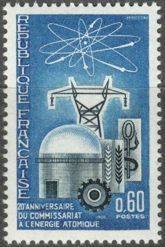 Potovn znmka Francie 1965 Atomov reaktor Mi# 1526