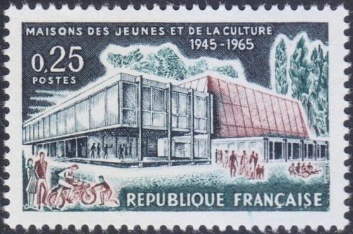 Potovn znmka Francie 1965 Kulturn dm v Troyes Mi# 1507