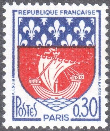 Potovn znmka Francie 1965 Znak Pa Mi# 1497 - zvtit obrzek