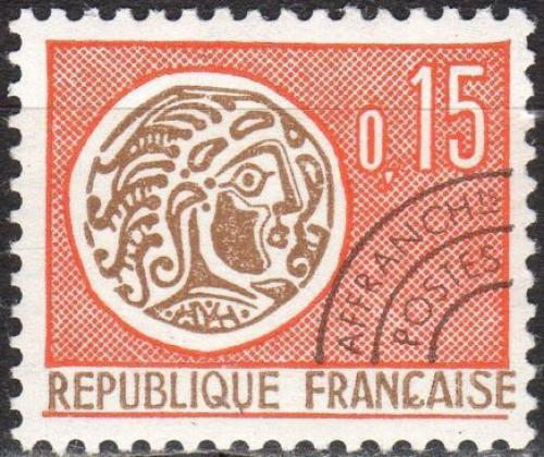 Potovn znmka Francie 1966 Keltsk mince Mi# 1558