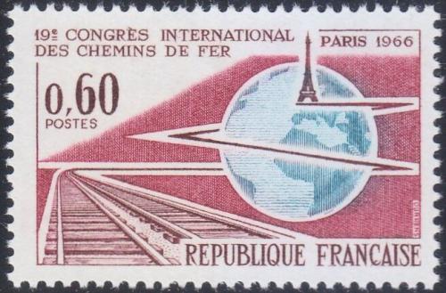 Potovn znmka Francie 1966 Kongres elezni Mi# 1550 - zvtit obrzek