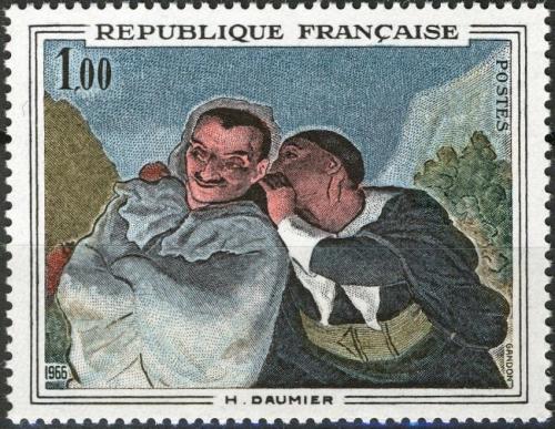 Potovn znmka Francie 1966 Umn, Honor Daumier Mi# 1567 - zvtit obrzek