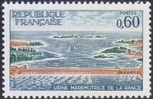 Potovn znmka Francie 1966 Vodn elektrrna Mi# 1566