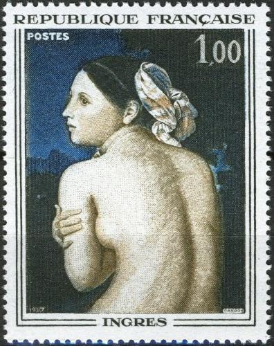 Potovn znmka Francie 1967 Umn, Jean-Auguste-Dominique Ingres Mi# 1597 - zvtit obrzek