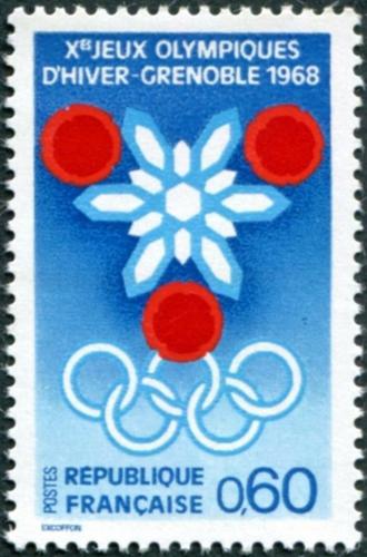 Potovn znmka Francie 1967 ZOH Grenoble Mi# 1576 - zvtit obrzek