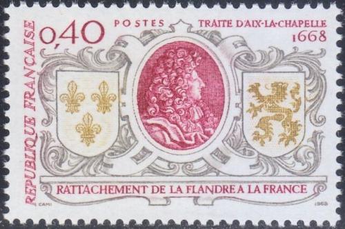 Potovn znmka Francie 1968 Csk mr, 300. vro Mi# 1628