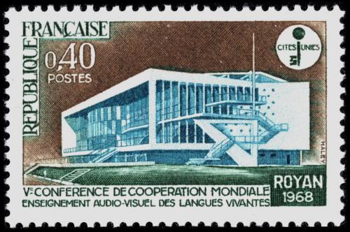 Potovn znmka Francie 1968 Kongresov hala v Royan Mi# 1620