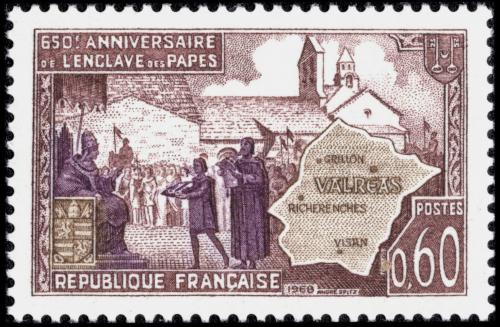 Potovn znmka Francie 1968 Papesk ceremonie Mi# 1627