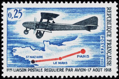 Potovn znmka Francie 1968 Star letadlo Mi# 1632