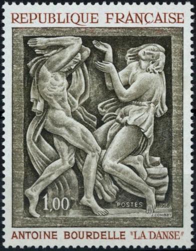 Potovn znmka Francie 1968 Umn, Antoine Bourdelle Mi# 1640 - zvtit obrzek