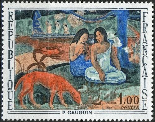 Potovn znmka Francie 1968 Umn, Paul Gauguin Mi# 1635