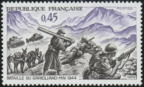 Potovn znmka Francie 1969 Bitva u Garigliana, 25. vro Mi# 1668