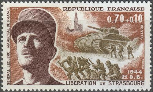 Potovn znmka Francie 1969 Generl Philippe Leclerc Mi# 1691 - zvtit obrzek