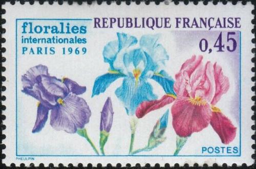 Potovn znmka Francie 1969 Kvtiny Mi# 1664
