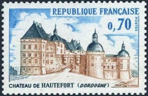 Potovn znmka Francie 1969 Zmek Hautefort Mi# 1663