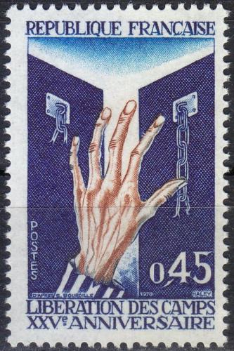 Potovn znmka Francie 1970 Osvobozen koncentranch tbor Mi# 1718