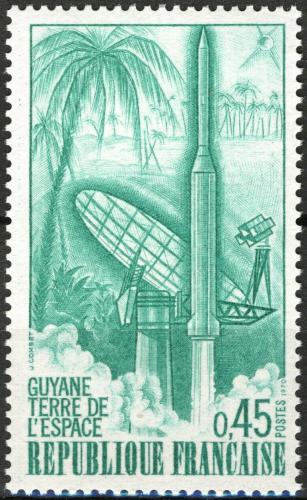 Potovn znmka Francie 1970 Start satelitu Diamant B Mi# 1705 - zvtit obrzek