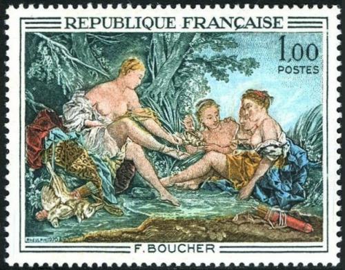Potovn znmka Francie 1970 Umn, Franois Boucher Mi# 1725 - zvtit obrzek